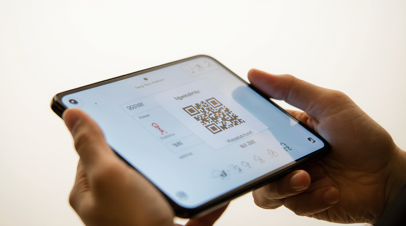 Älypuhelin kädessä