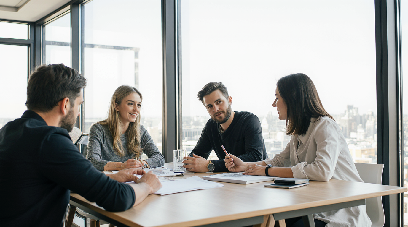 Kokous pöydän äärellä